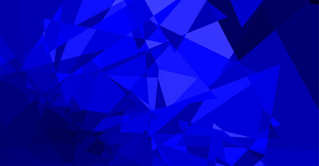 Obraz premium Abstract Blue Shattered Triangles Background