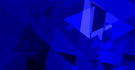 Fototapeta premium Abstract Blue Triangular Mosaic Pattern