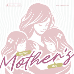 minimalist mothers day celebration poster design