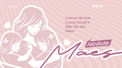 modern happy mothers day banner layout