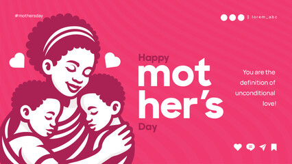 elegant mothers day web banner template