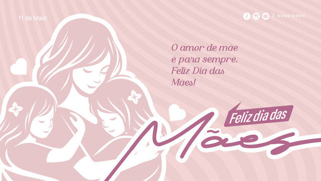 modern happy mothers day banner layout