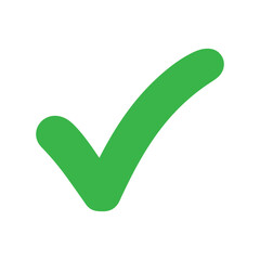 Green checkmark icon vector © Design Zone
