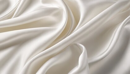 Obraz premium Elegant Silk: Capture the essence of luxury with this macro shot of flowing, shimmering silk, highlighting its delicate textures and fluid movement, creating a visual symphony.