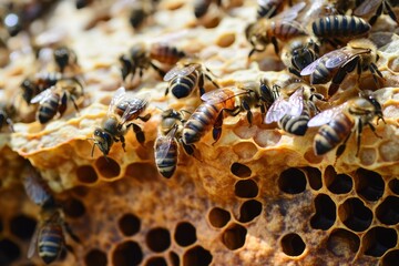 A close-up of a beehive, representing how nature's schedule is also affected by time shifts