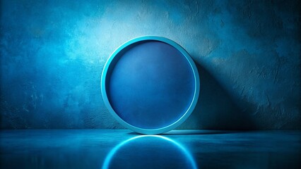 Abstract Blue Circle Background: Modern Minimalist Design Texture