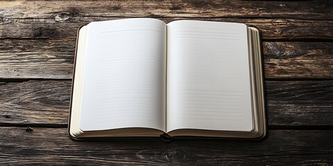Fototapeta premium an open book with blank pages
