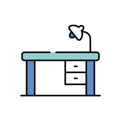 Desk vector icon stock illustration