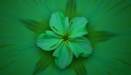 The vivid emerald green color of this flower exudes a sense of tranquility and serenity, creating a visually captivating presence that can uplift any space with its calming aura.
