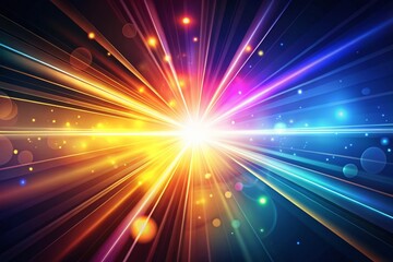 Fototapeta premium Abstract Light Rays, Glowing Lines, Dynamic Energy, Bright Beams, Light Effect Background