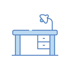Desk vector icon stock illustration