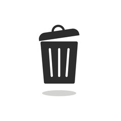 Waste bin icon sign vector. Bin icon design for apps and websites. Trash can symbol vector illustration.