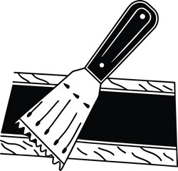 kitchen knives vector illustration