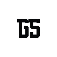 GS monogram logo design letter text name symbol monochrome logotype alphabet character simple logo
