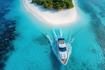 Isle photo from above close-up