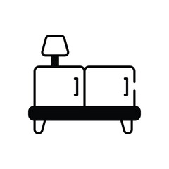 Cabinet vector icon stock illustration
