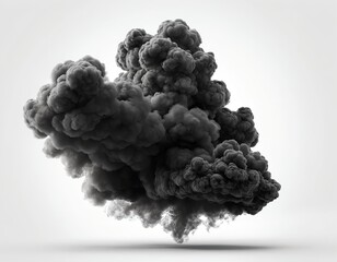 Abstract Black Smoke Cloud