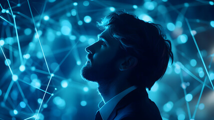 Conceptual representation of connectivity, innovation, and future oriented thinking