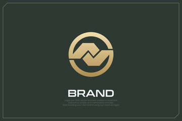 N Letter trademark brand logo	