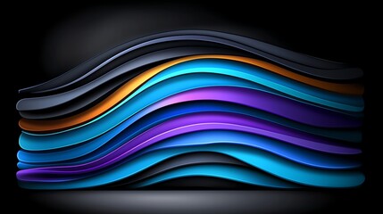 layered mesh textures with cool blue-to-purple gradient, digital illustration, colorful and dreamy atmosphere