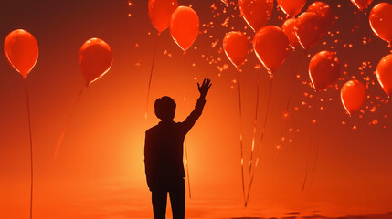 silhouette of a man