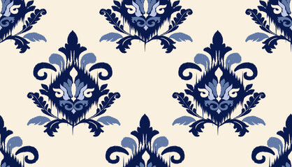 geometric ethnic vintage texture vector art design. textile fashion pattern line ikat seamless pattern and batik fabric texture asian background wallpaper geometry indian. Ethnic abstract ikat art .
