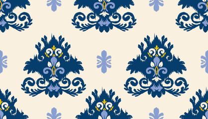 geometric ethnic vintage texture vector art design. textile fashion pattern line ikat seamless pattern and batik fabric texture asian background wallpaper geometry indian. Ethnic abstract ikat art .
