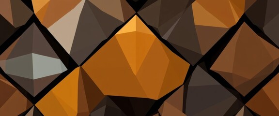 Obraz premium Abstract black carbon polygon pattern, luxurious geometric design, carbon, glossy