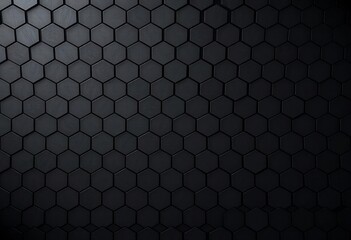 Abstract black hexagonal pattern, textured background , minimal, pattern
