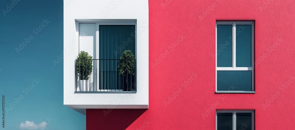 Poster abstract architecture incorporates metal elements to create a modern geometric pattern in its struct