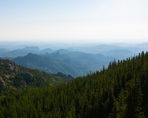 Fototapeta premium mountains in the fog