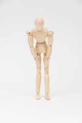 お辞儀をするデッサン人形