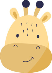 Giraffe Cartoon Portrait