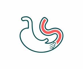 Simple Illustration of the Human Stomach