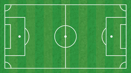 Template of grass soccer field. Vector illustration
