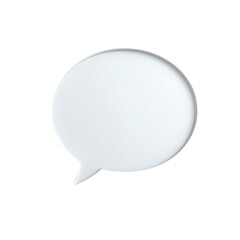 white speech bubble isolated on transparent background,