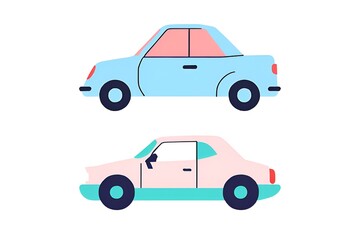 Naklejka premium vector illustration of a car