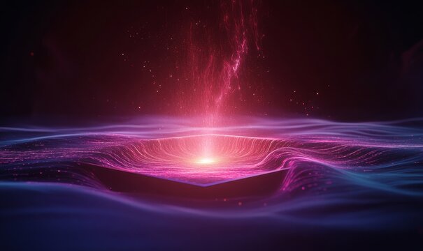 a mesmerizing view of a black hole with vibrant colors. It captures the awe-inspiring beauty and mystery of the cosmos, with radiant colors that draw the eye and ignite the imagination