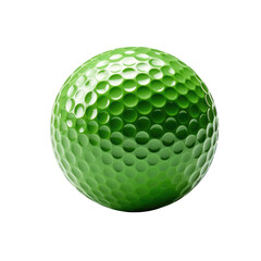 Green Golf Ball on transparent background