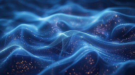 Unraveling the Allure of Technology Curve on a Blue Background