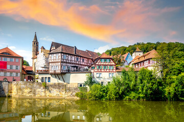 Fototapeta premium Altstadt, Schwäbisch Hall, Deutschland 