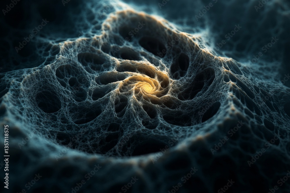Wall mural a mesmerizing view of a nebula in outer space, swirling with intricate details and captivating color
