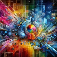Fototapeta premium Innovations in Tech: Bridging the Gap Between Theory and Application
