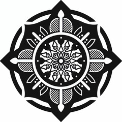 Fototapeta premium ornamental round lace ornament