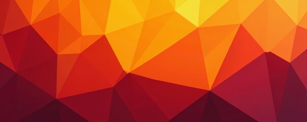 Fototapeta premium Vibrant orange geometric shapes on abstract background, digital, modern