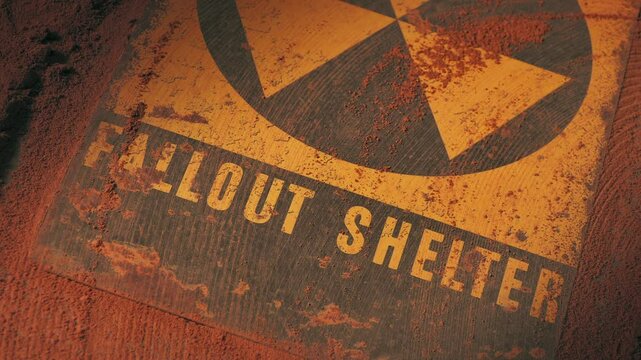 Fallout Shelter Sign Revealed Under Debris

