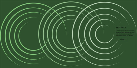 abstract green background with circles