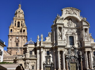 catholic Cathedral Church of Saint Mary in the town of Murcia,Spain