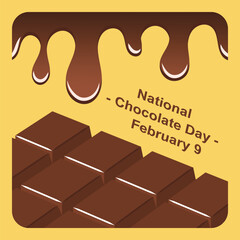 Vector Design Chocolate Day – February 9.