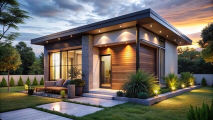 Cozy Small House Exterior Design: Charming Modern Architecture